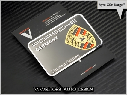 Porsche Limited Edition Plaket Logo Amblem
