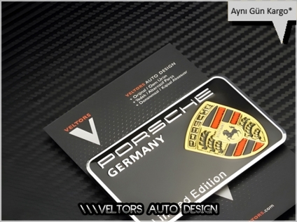 Porsche Limited Edition Plaket Logo Amblem