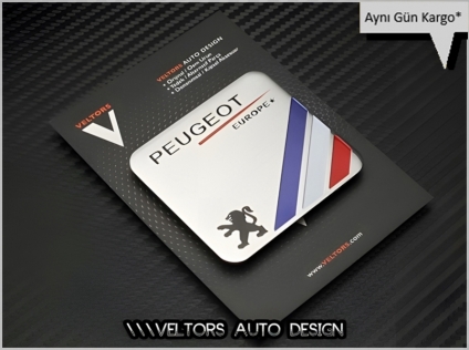 Peugeot Europe Plaket Logo Amblem