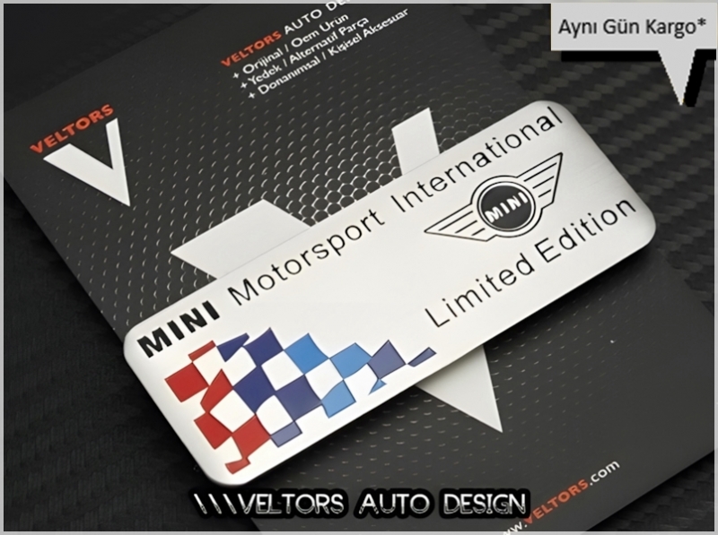 Mini Motorsports Limited Edition Plaket Logo Amblem