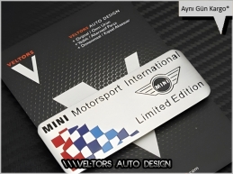 Mini Motorsports Limited Edition Plaket Logo Amblem