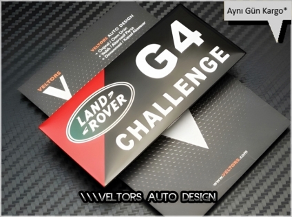 Land Rover G4 Challenge Plaket Logo Amblem