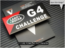 Land Rover G4 Challenge Plaket Logo Amblem
