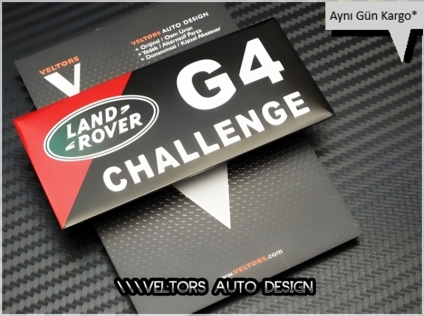 Land Rover G4 Challenge Plaket Logo Amblem