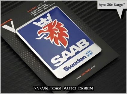 Saab Araç Serisi Plaket Logo Amblem