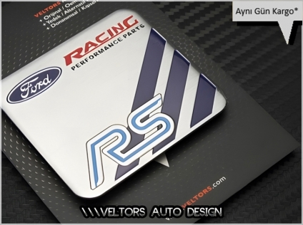 Ford RS Racing Performance Plaket Logo Amblem