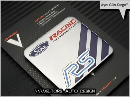 Ford RS Racing Performance Plaket Logo Amblem