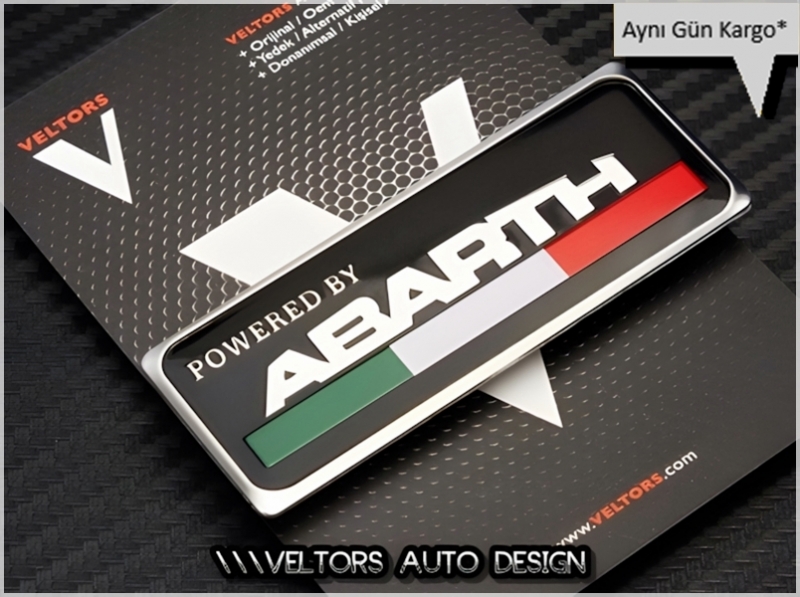 Fiat ABARTH Plaket Logo Amblem