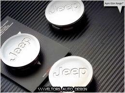 Jeep Logo Amblem Jeep Jant Göbeği Jeep Göbek Kapak Seti