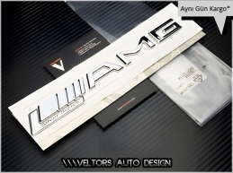 Mercedes AMG Silver Series Logo Amblem Seti Mercedes AMG Silver Series Logo Amblem Seti