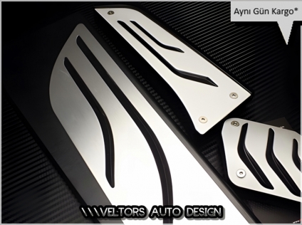 BMW F32 F33 F36 4 Serisi M Logo Amblem Geçmeli Otomatik Pedal Seti