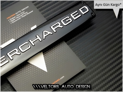 Land Rover Supercharged Bagaj Yazı Logo Amblem