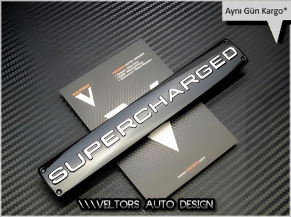 Land Rover Supercharged Bagaj Yazı Logo Amblem