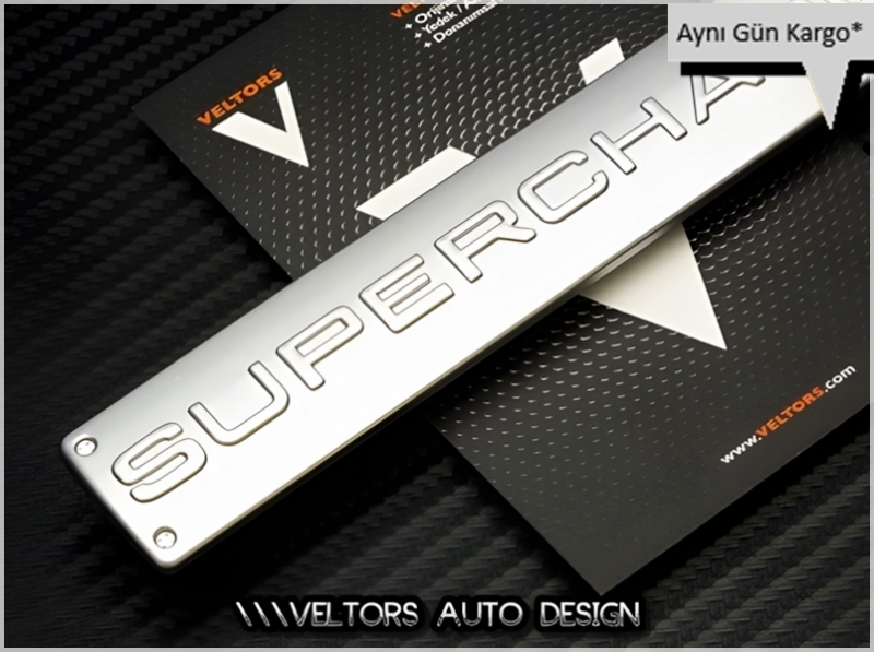 Land Rover Supercharged Bagaj Yazı Logo Amblem
