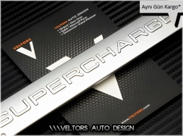 Land Rover Supercharged Bagaj Yazı Logo Amblem