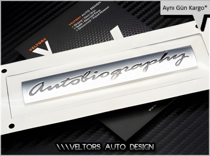 Land Rover Orjinal Autobiography Bagaj Yazı Logo Amblem