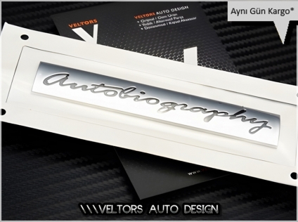 Land Rover Orjinal Autobiography Bagaj Yazı Logo Amblem