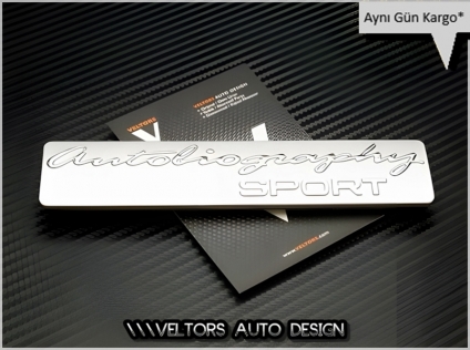 Land Rover Autobiography Sport Bagaj Yazı Logo Amblem