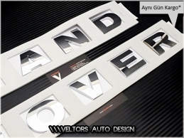 Land Rover Ön Kaput Arka Bagaj Yazı Logo Amblem