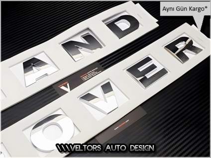 Land Rover Ön Kaput Arka Bagaj Yazı Logo Amblem