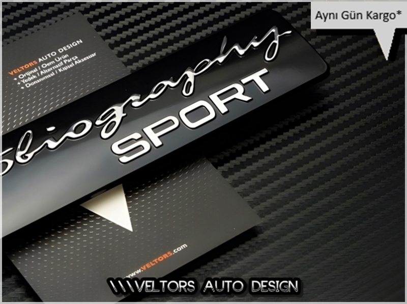 Land Rover Autobiography Sport Bagaj Yazı Logo Amblem