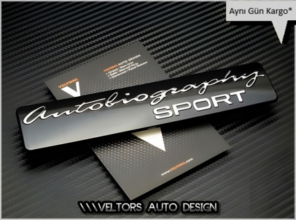 Land Rover Autobiography Sport Bagaj Yazı Logo Amblem