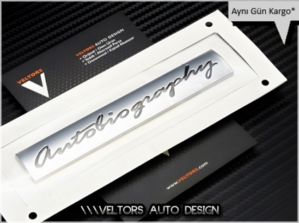 Range Rover Orjinal Autobiography Bagaj Yazı Logo Amblem