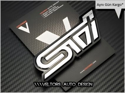 Subaru Sti Bagaj Yazı Logo Amblem