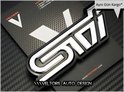 Subaru Sti Bagaj Yazı Logo Amblem