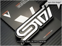 Subaru Sti Bagaj Yazı Logo Amblem