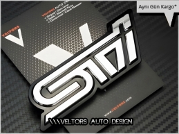 Subaru Sti Bagaj Yazı Logo Amblem