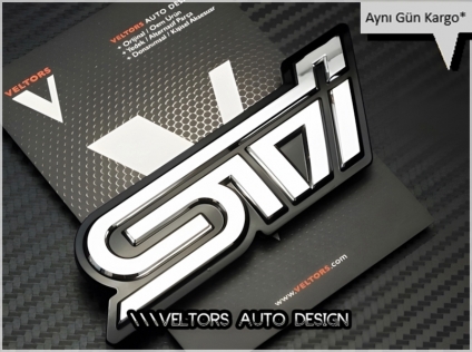 Subaru Sti Bagaj Yazı Logo Amblem