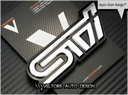 Subaru Sti Bagaj Yazı Logo Amblem