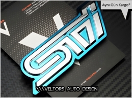 Subaru Sti Bagaj Yazı Logo Amblem