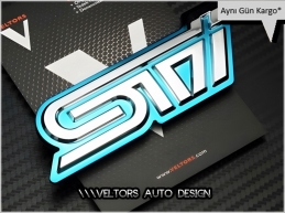 Subaru Sti Bagaj Yazı Logo Amblem
