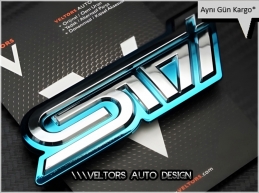 Subaru Sti Bagaj Yazı Logo Amblem