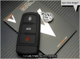VW Logo Amblem Passat B6 B7 CC Anahtarlık Anahtar Kabı