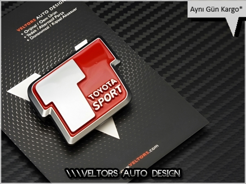 Toyota Sport Bagaj Yazı Logo Amblem Toyota Sport Bagaj Yazı Logo Amblem
