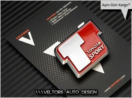 Toyota Sport Bagaj Yazı Logo Amblem
