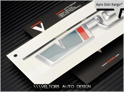 Skoda Orjinal VRS RS Bagaj Yazı Logo Amblem