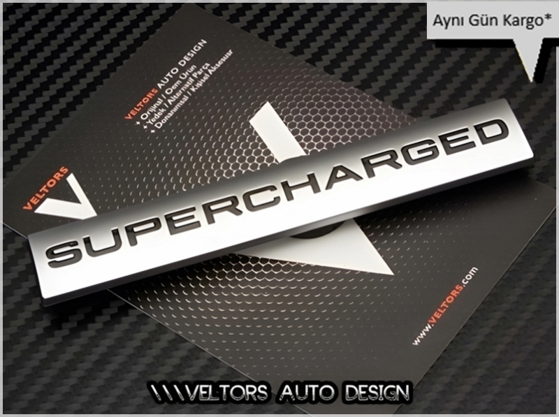Range Rover Supercharged Bagaj Yazı Logo Amblem