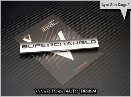 Range Rover Supercharged Bagaj Yazı Logo Amblem