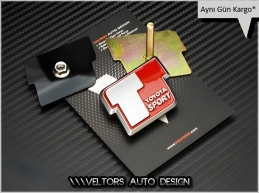 Toyota Sport Ön Izgara Logo Amblem Seti Toyota Sport Ön Izgara Logo Amblem Seti