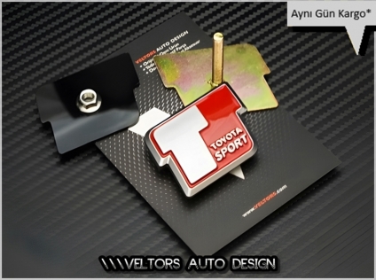 Toyota Sport Ön Izgara Logo Amblem Seti