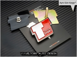 Toyota Sport Ön Izgara Logo Amblem Seti Toyota Sport Ön Izgara Logo Amblem Seti