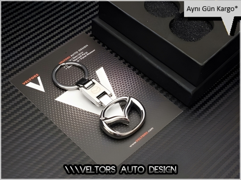 Mazda Logo Amblem Özel Krom Anahtarlık Mazda Logo Amblem Özel Krom Anahtarlık