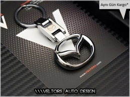 Mazda Logo Amblem Özel Krom Anahtarlık Mazda Logo Amblem Özel Krom Anahtarlık