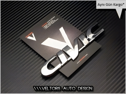 Honda Civic Bagaj Yazı Logo Amblem