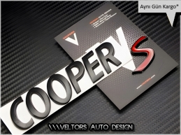 Mini Cooper S Bagaj Yazı Logo Amblem