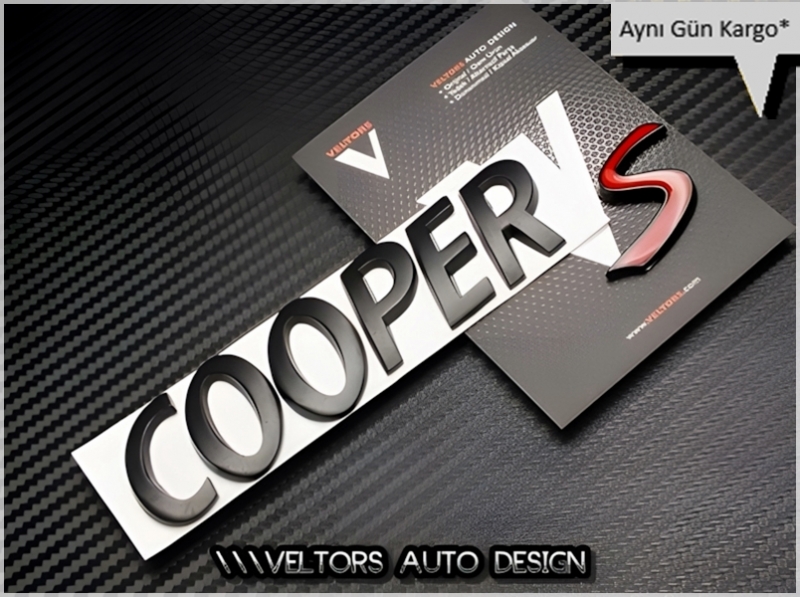 Mini Cooper S Bagaj Yazı Logo Amblem